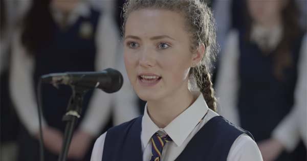 St Mary's Secondary School Choir perform haunting rendition of ‘Orphan Girl’
