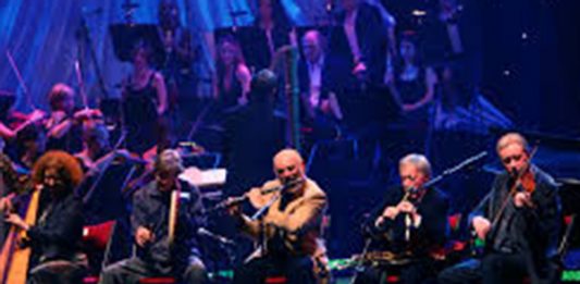 The Chieftains performing with other music stars